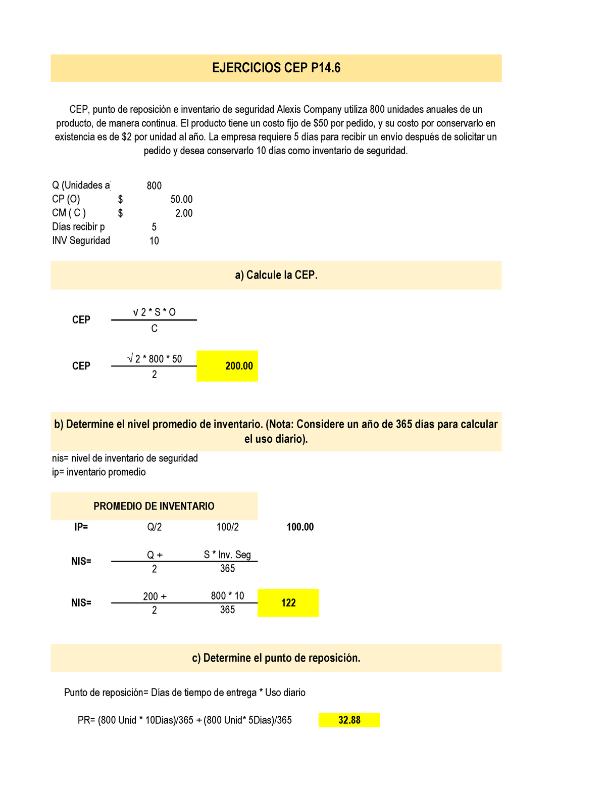 EJERCICIOS FINANZAS DE REPASO SEGUNDO PARCIAL - Finanzas - ITC - Studocu