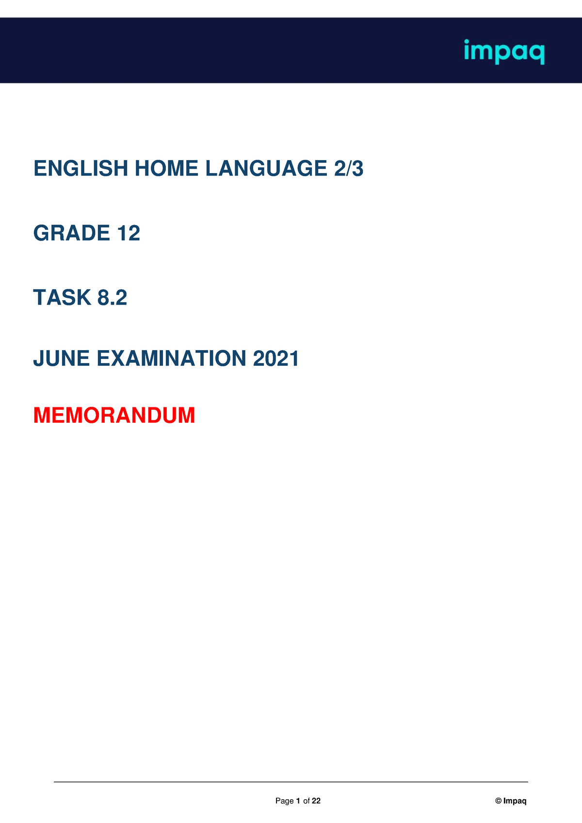 english grade 12 assignment 2021 memorandum