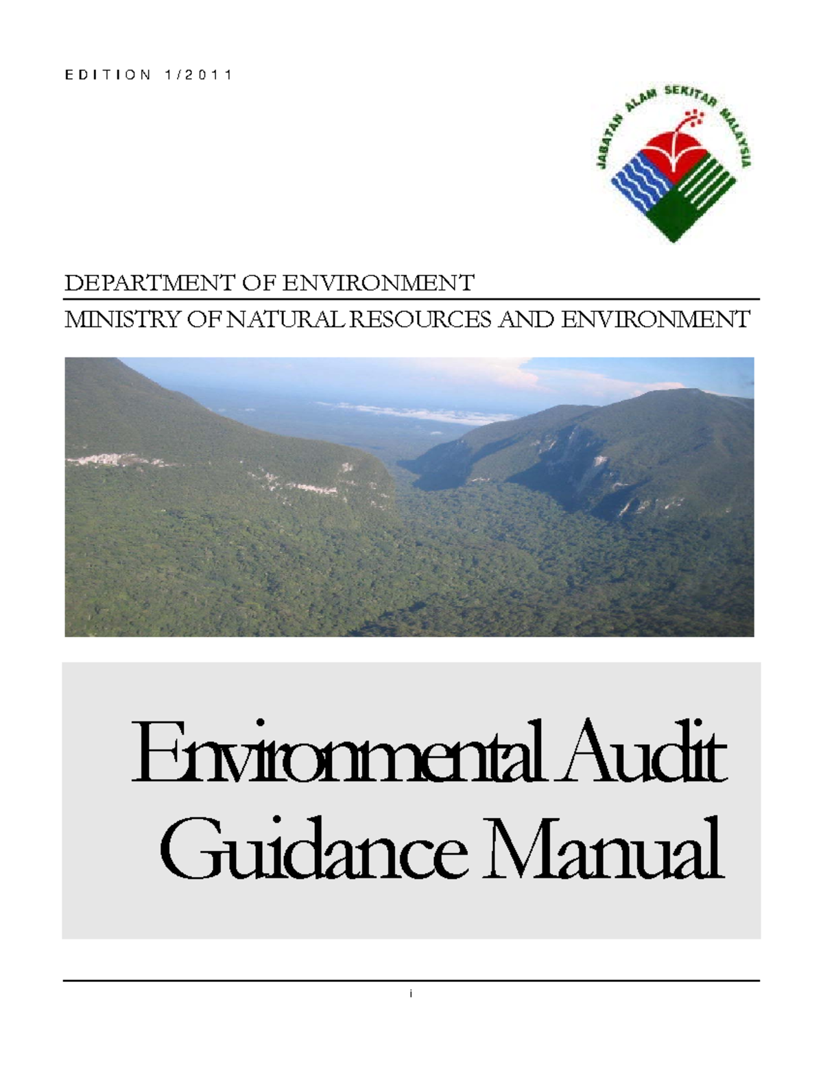 Environmental Audit Manual Draft 91 - EDITION 1/201 1 I DEPARTMENT OF ...