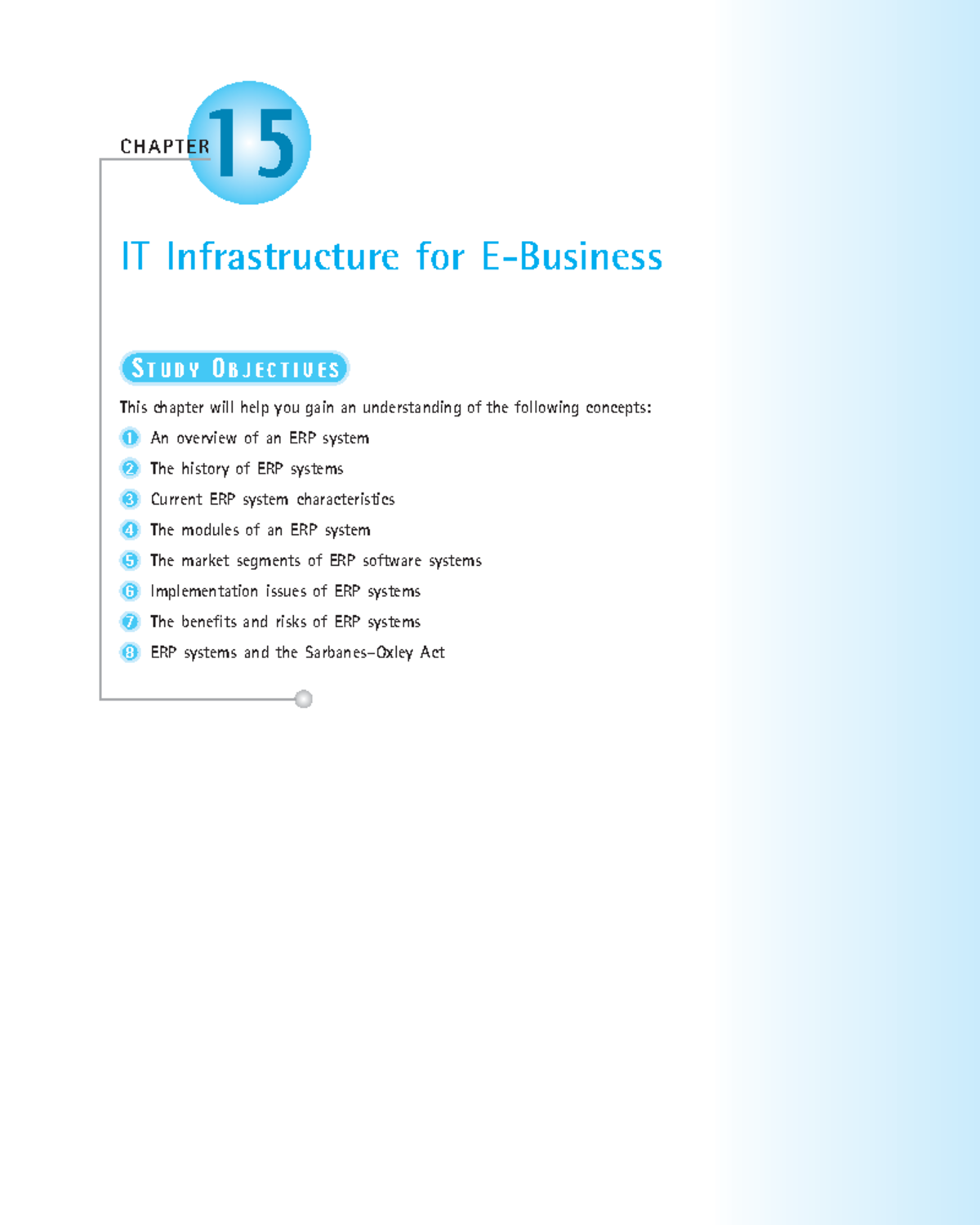 Chapter-15-ERP - CHAPTER 1 5 IT Infrastructure for E-Business S T U D Y ...