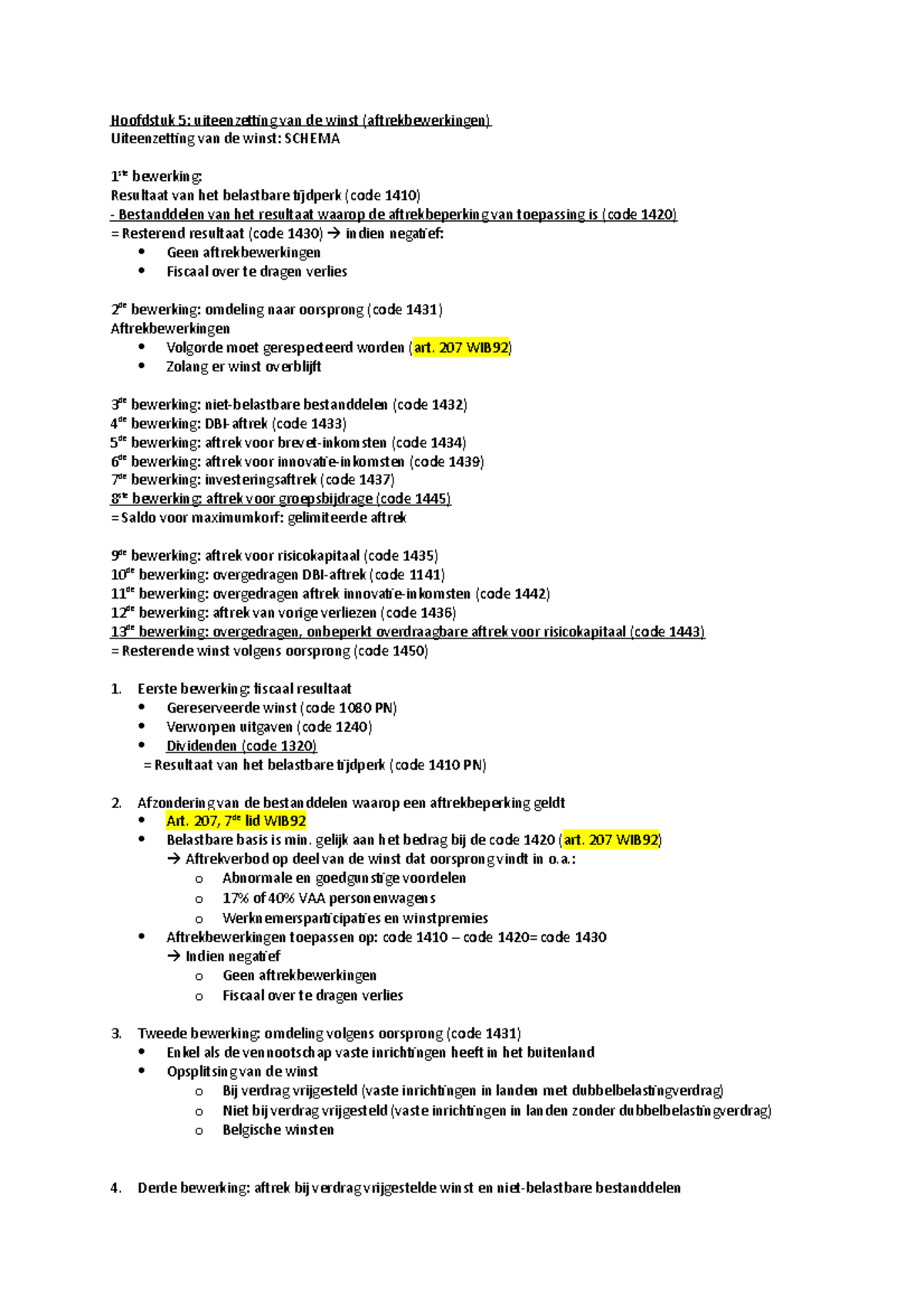 Hoofdstuk 5 - Fiscaliteit Ondernemen - Hoofdstuk 5: Uiteenzetting Van ...