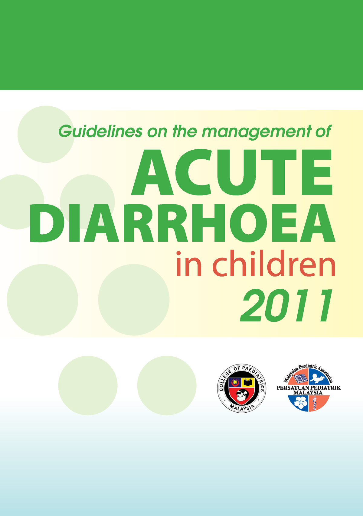 Acute Gastroenteritis - Guidelines On The Management Of I COLLEGE OF ...