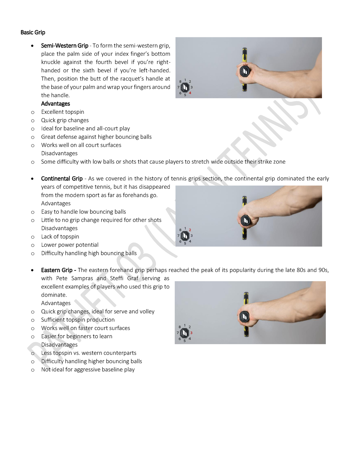 Pathfit 3 Module 2 - Study Hard! - Basic Grip Semi-Western Grip - To ...