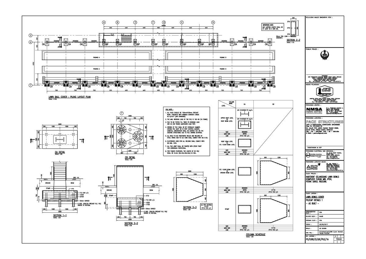 Piling LYT A-Model - eb23hbsh3 - Post Contract Administration - Studocu