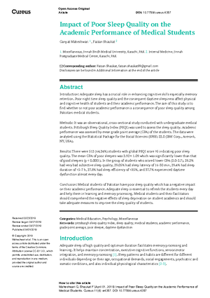 Sleep quality and daytime sleepiness in medical students of a state ...