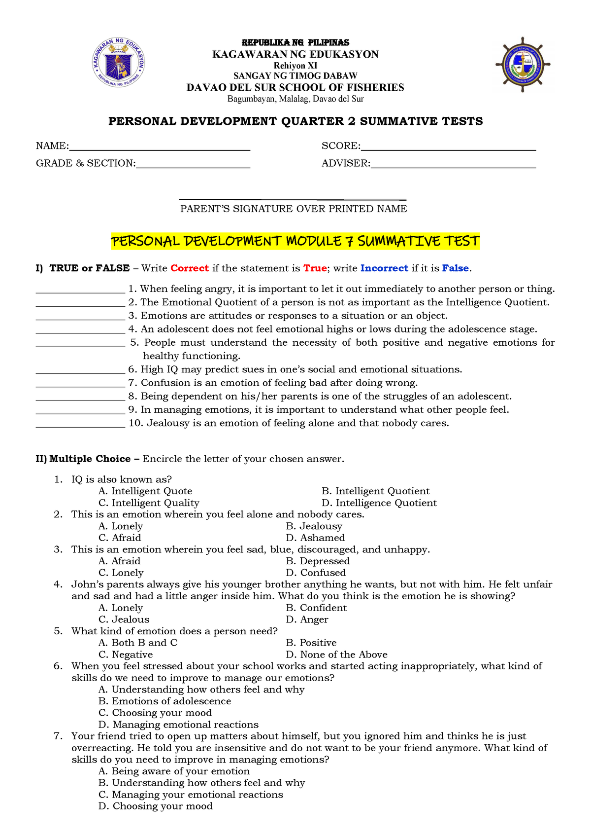 Math Ii Rd Quarter Exam Docx Republika Ng Pilipinas Kagawaran Ng Hot Sex Picture 0160