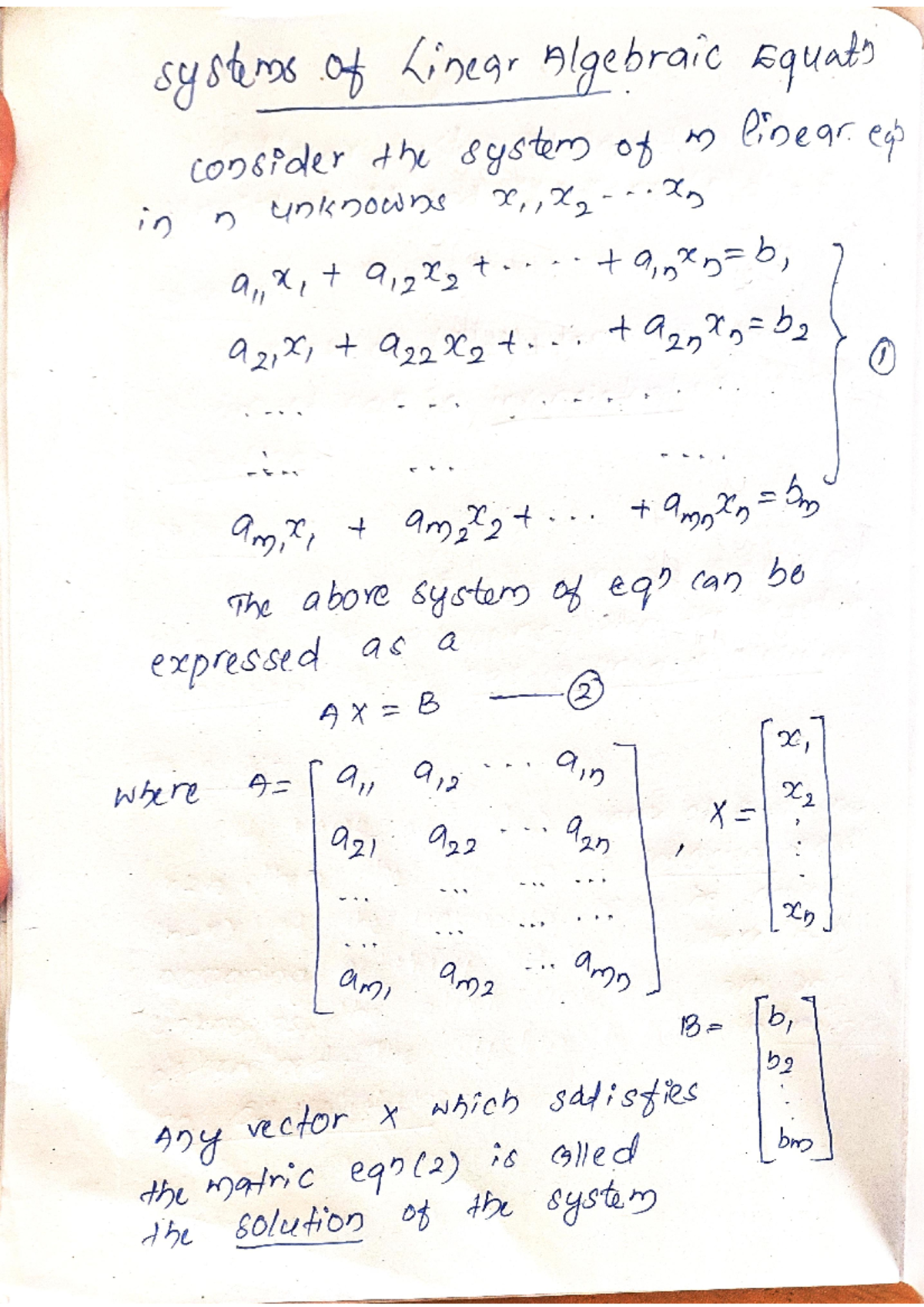 System Of Linear Differential Equation Bsc Maths Studocu