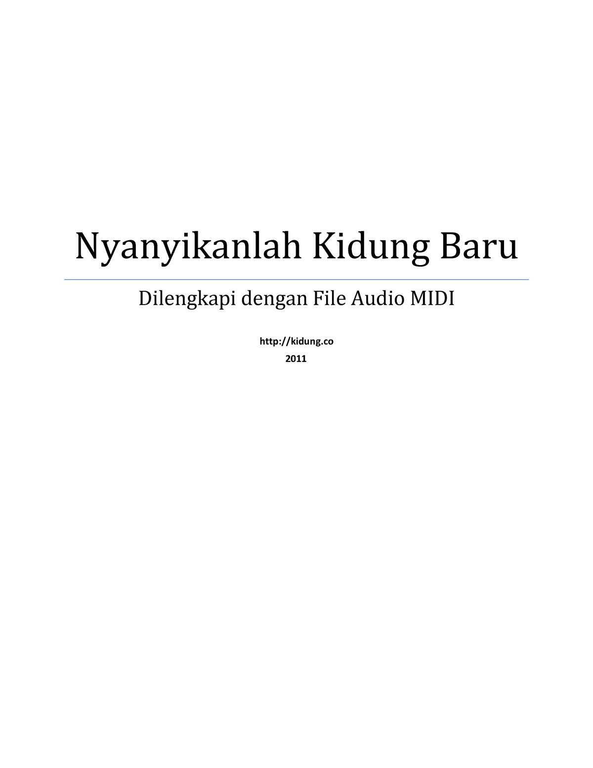 NKB~Nyanyikanlah Kidung Baru - Nyanyikanlah Kidung Baru Dilengkapi ...