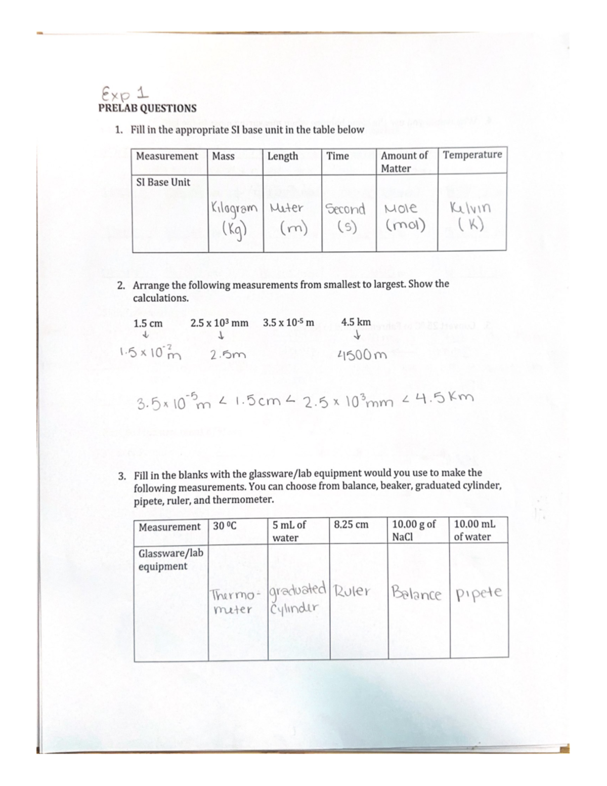 Experiment 1 CHEM 1111 - CHEM 1111 - Studocu