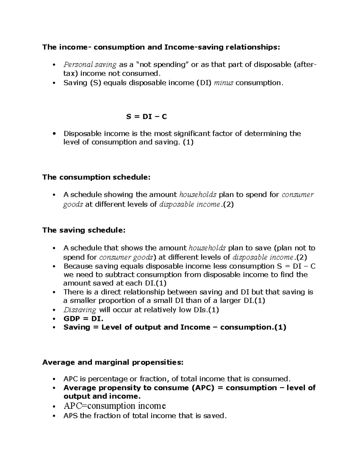 macroeconomics-chapter-10-the-income-consumption-and-income-saving