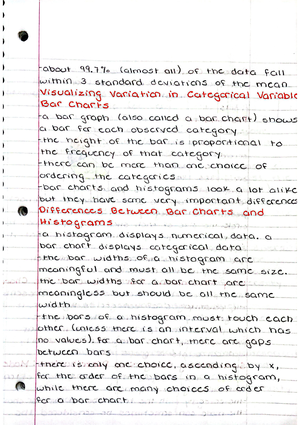 Math2265 - part 1 of stats ch 2 notes - CSE 2265 - CSUSB - Studocu
