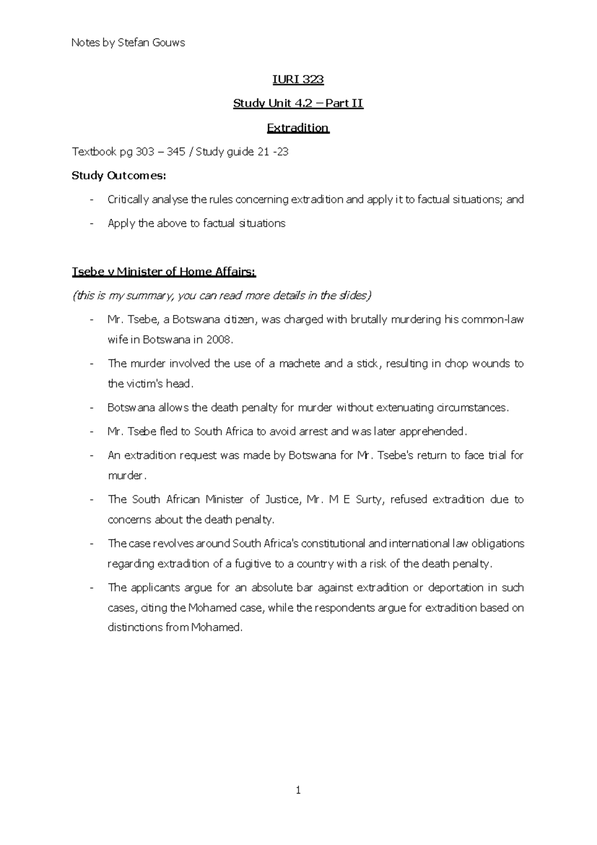 323 Study Unit 4.2 Part II - IURI 323 Study Unit 4 – Part II ...