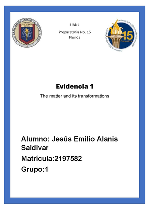 Equipo 8 PIA LMy T - Etapa 1 LM y T - Equipo 8 22/05/ LA MATERIA Y SUS ...