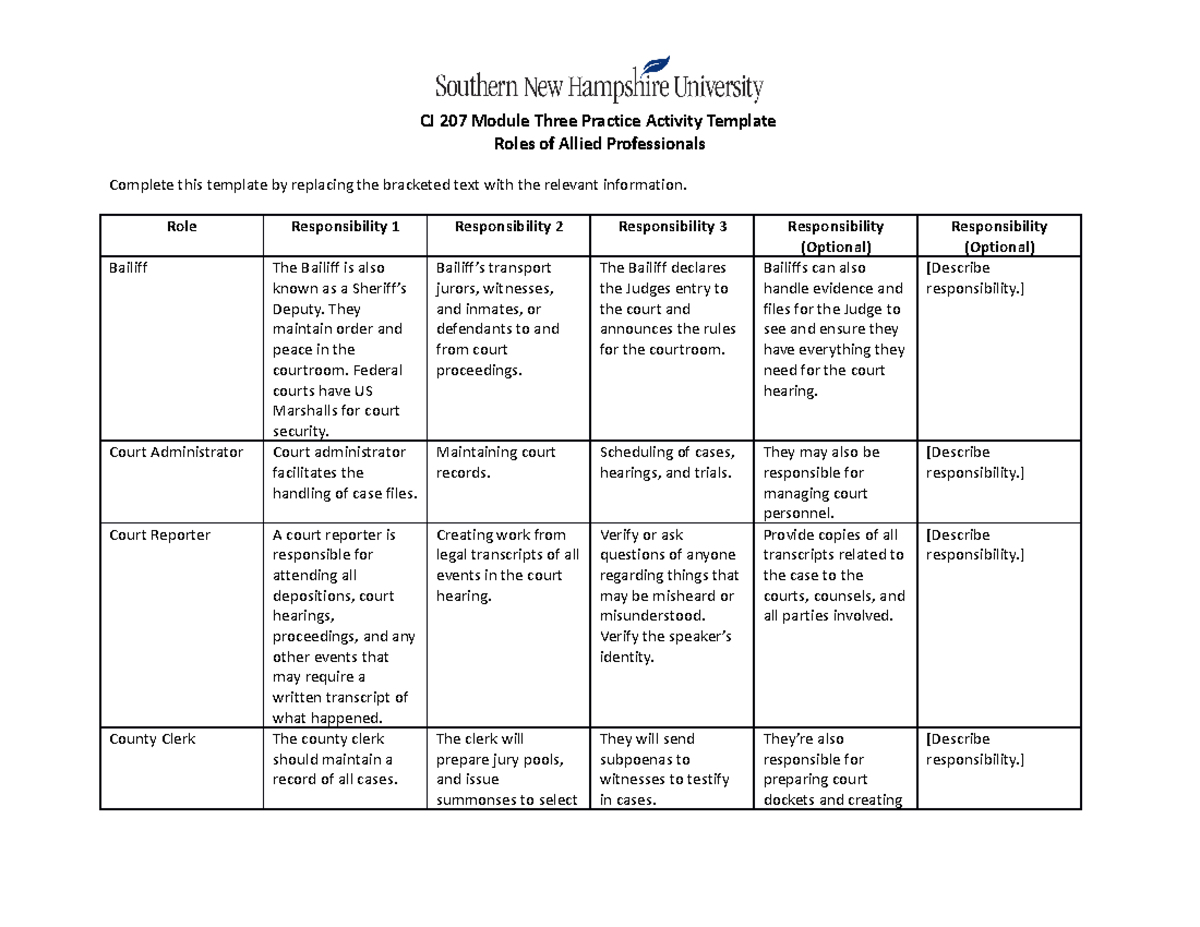 CJ-207 Practice Activity 3-1 Template - CJ 207 Module Three Practice ...