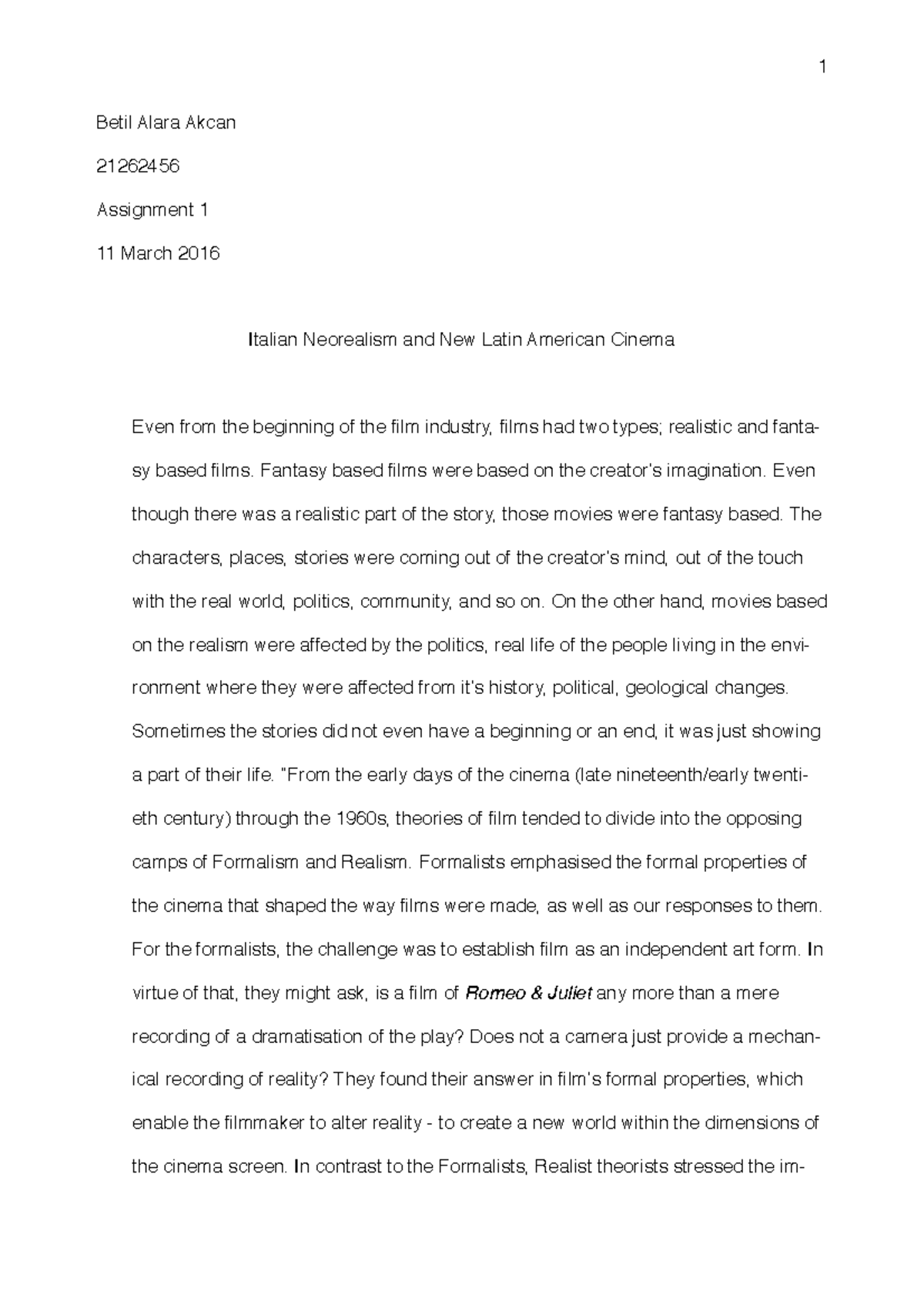 Neorealism explained picture