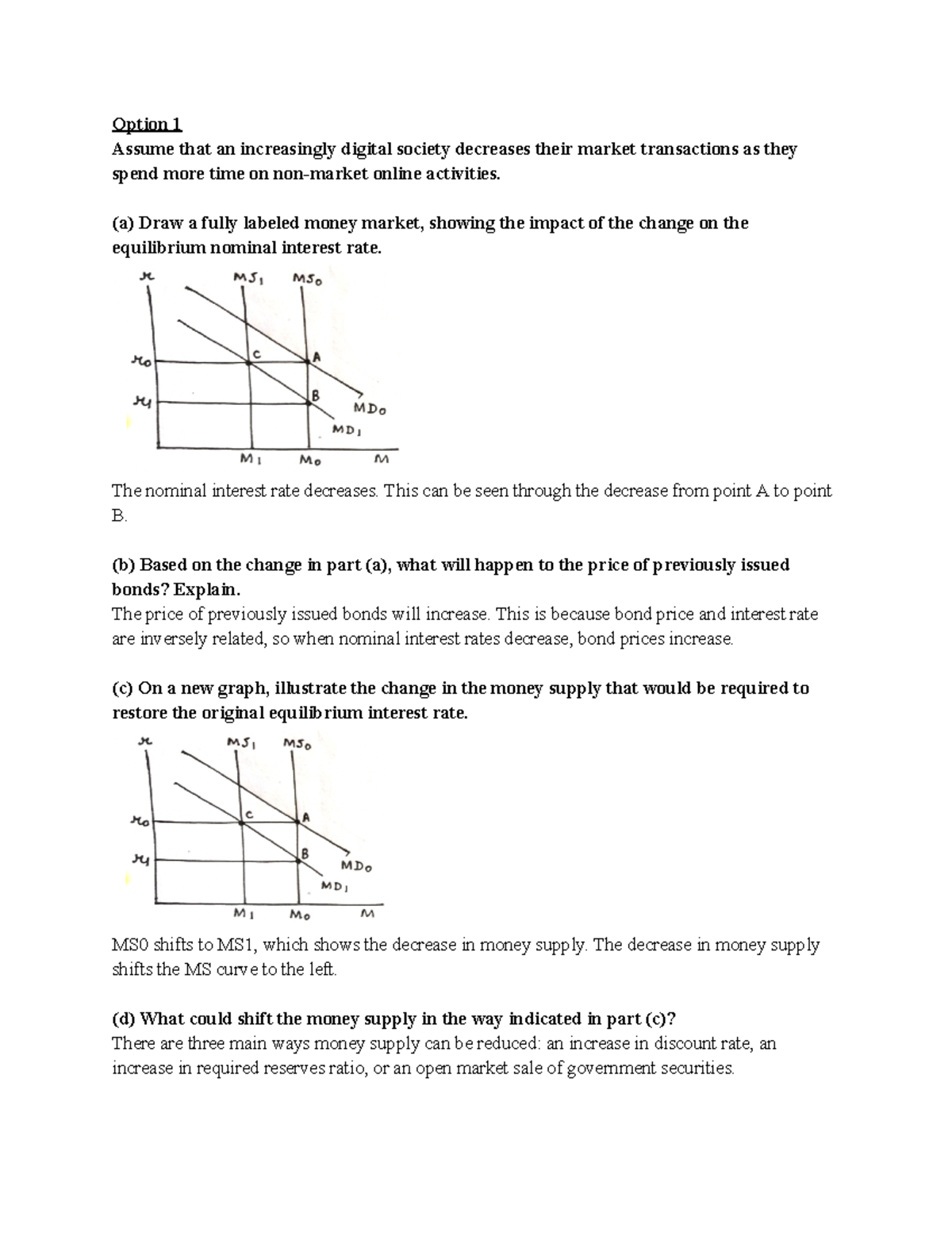 Macro 4.05 Assignment - 4.05 - Option 1 Assume that an increasingly ...