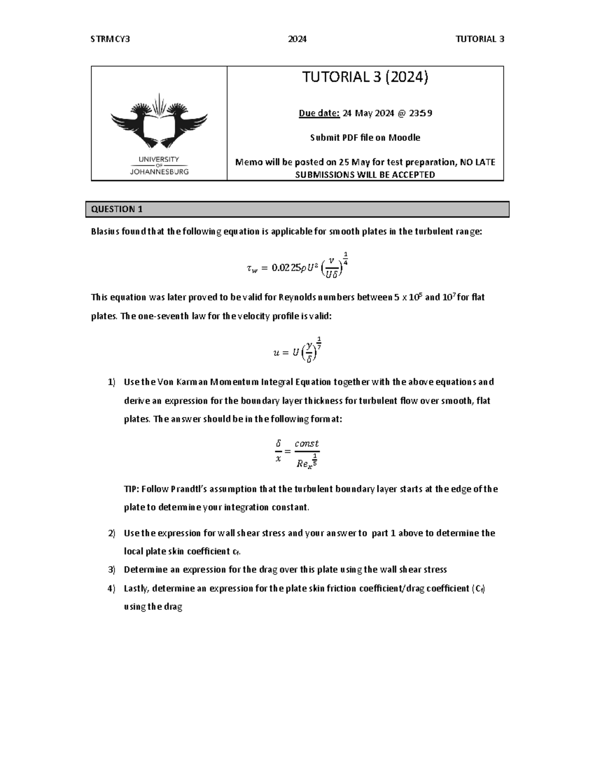Tutorial 3 (2024) 17 MAy Final - STRMCY3 2024 TUTORIAL 3 TUTORIAL 3 ...