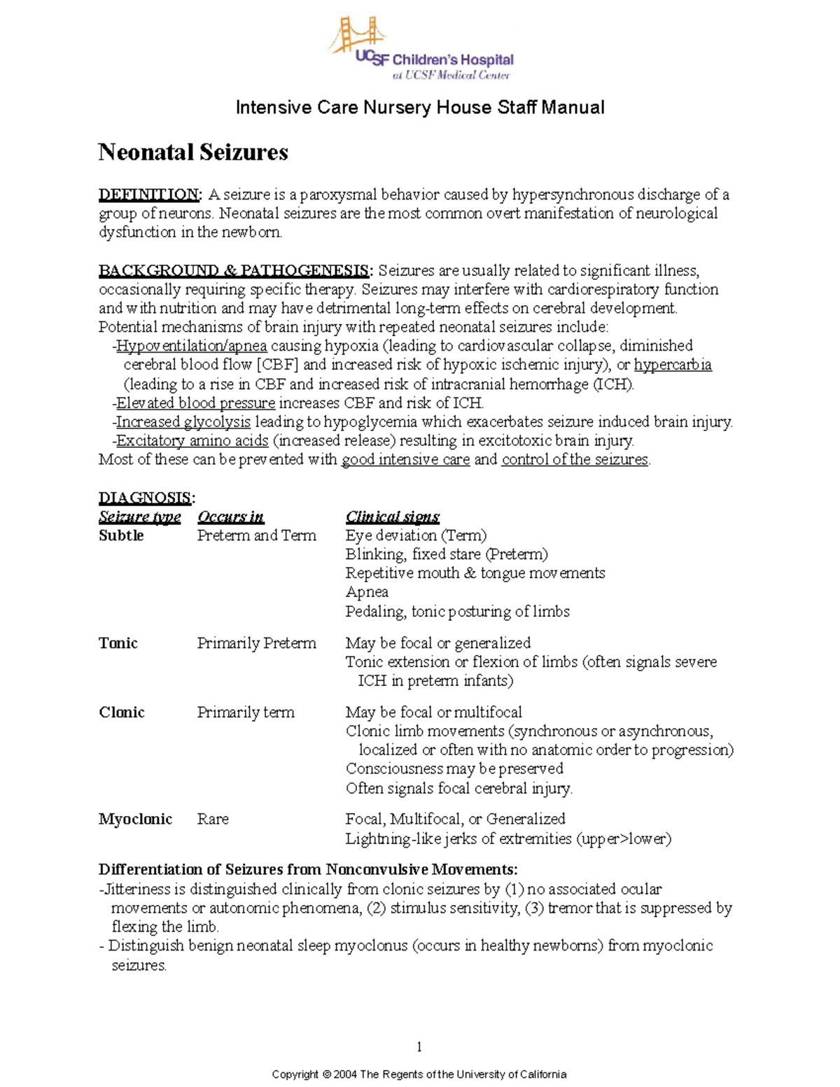 48 Seizures - Notes - 1 Copyright © 2004 The Regents of the University ...