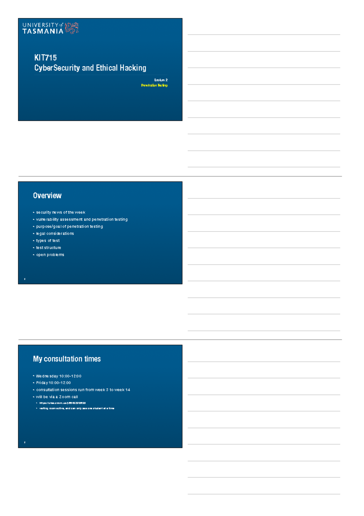 KIT715 week 02 3up - vcewvfvdvs - KIT CyberSecurity and Ethical Hacking ...