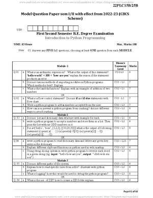 Pyth lab exam questions - a. Develop a program to read the student ...