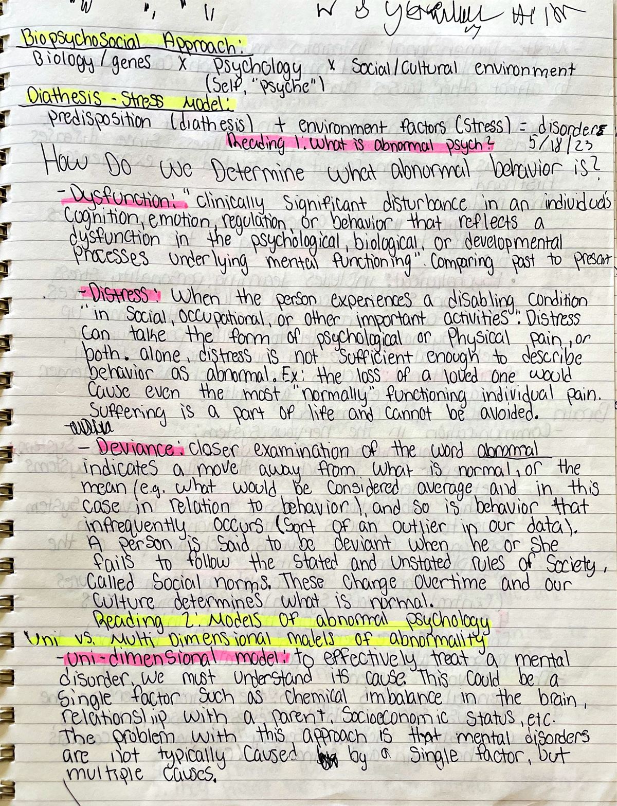Jul 22, Doc 3 - module 1 notes - PSY 366 - Studocu