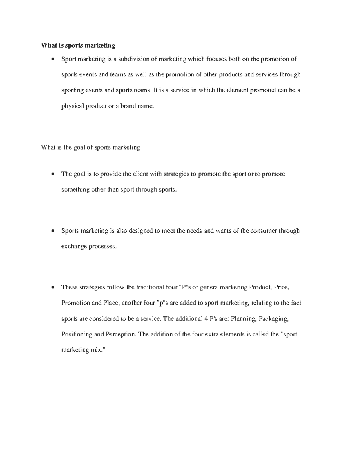 What is sports marketing Lecture What is sports marketing Sport