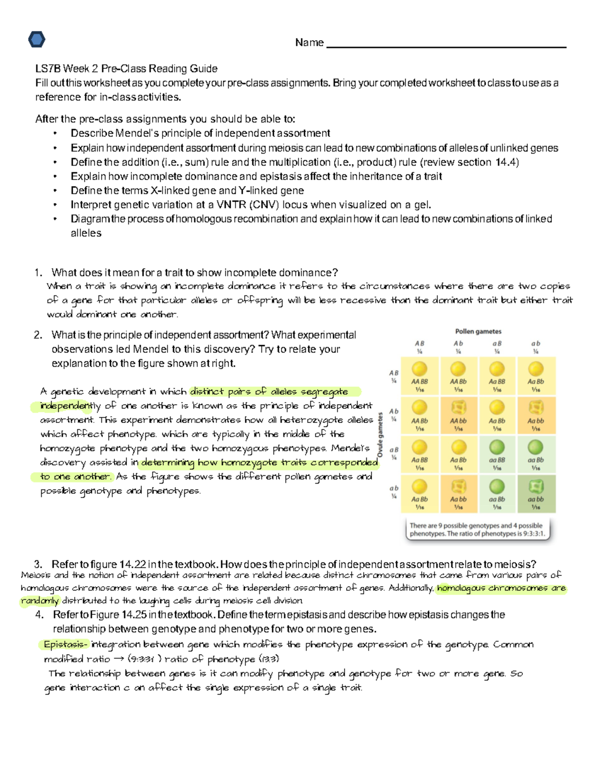 LS7B+Week+2+Pre-Class+Reading+Guide - Name LS7B Week 2 Pre-Class ...