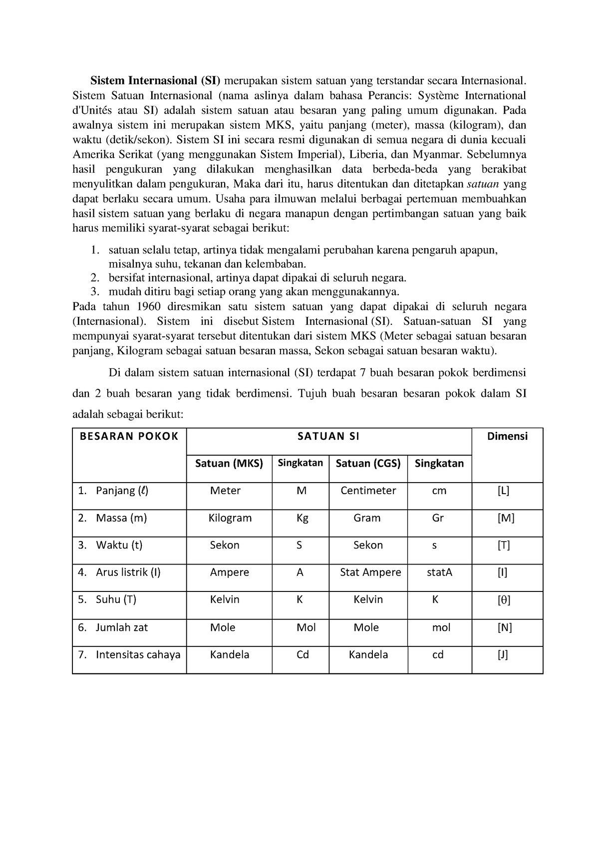 Scribd - Aaaaa - Sistem Internasional (SI) Merupakan Sistem Satuan Yang ...