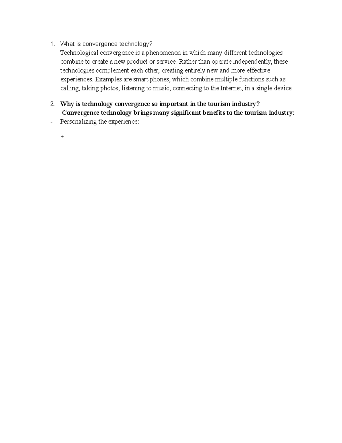 What is convergence technology - 1. What is convergence technology ...