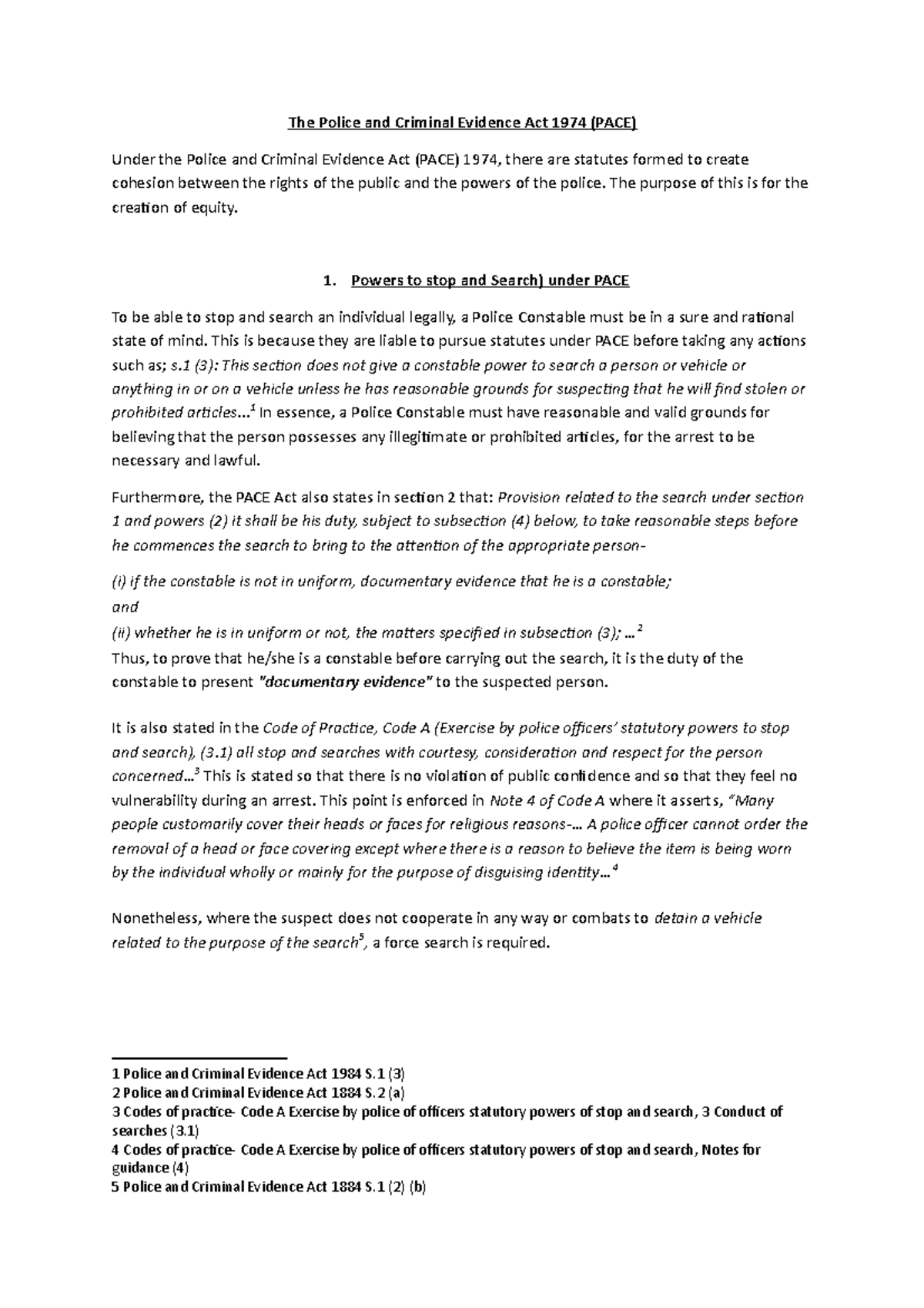 Exam 10 February, questions and answers - The Police and Criminal ...