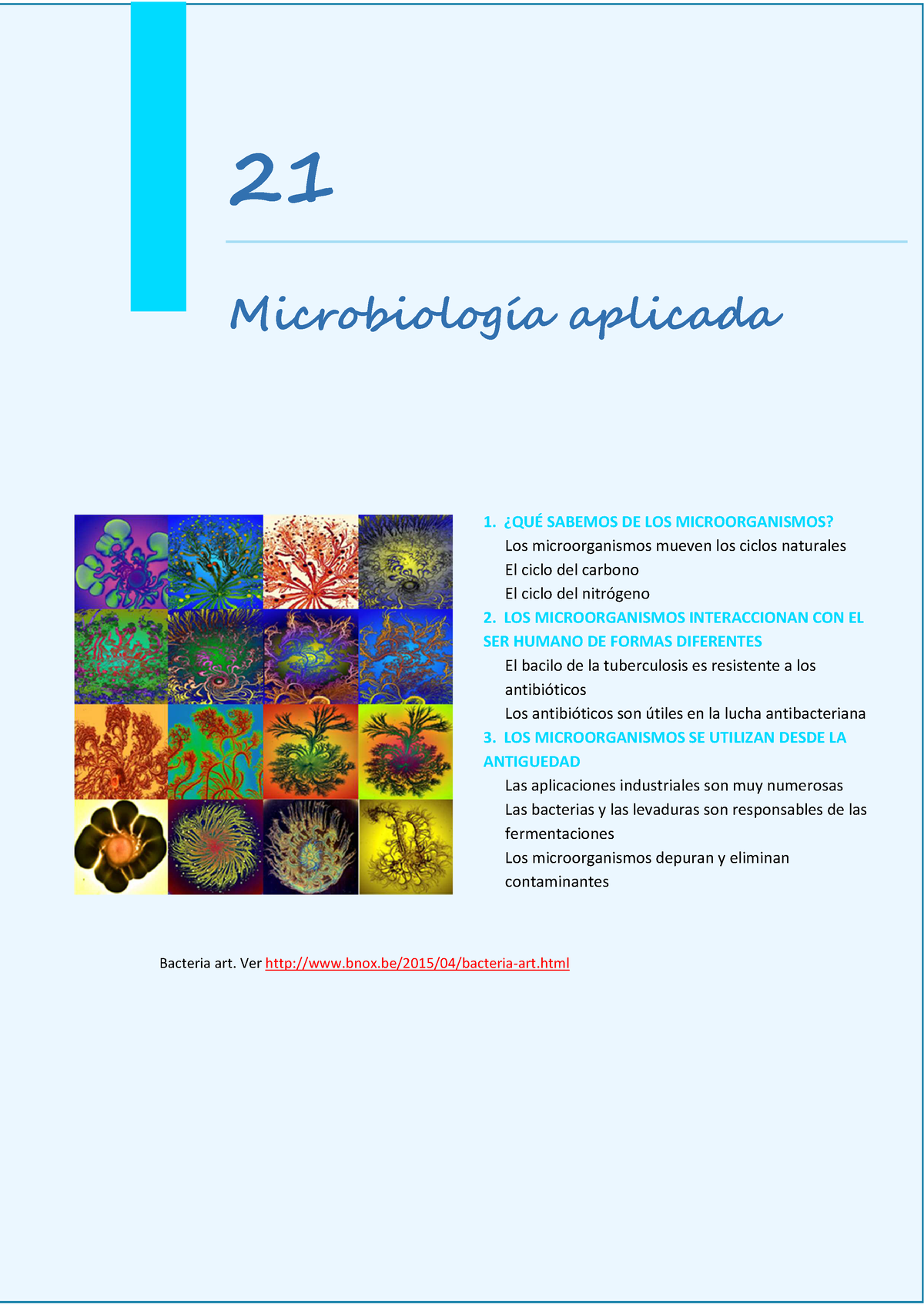 Tema 21 Microbiología Aplicada Mio Subrayado Y Con Notas 21 Microbiología Aplicada 1 9255