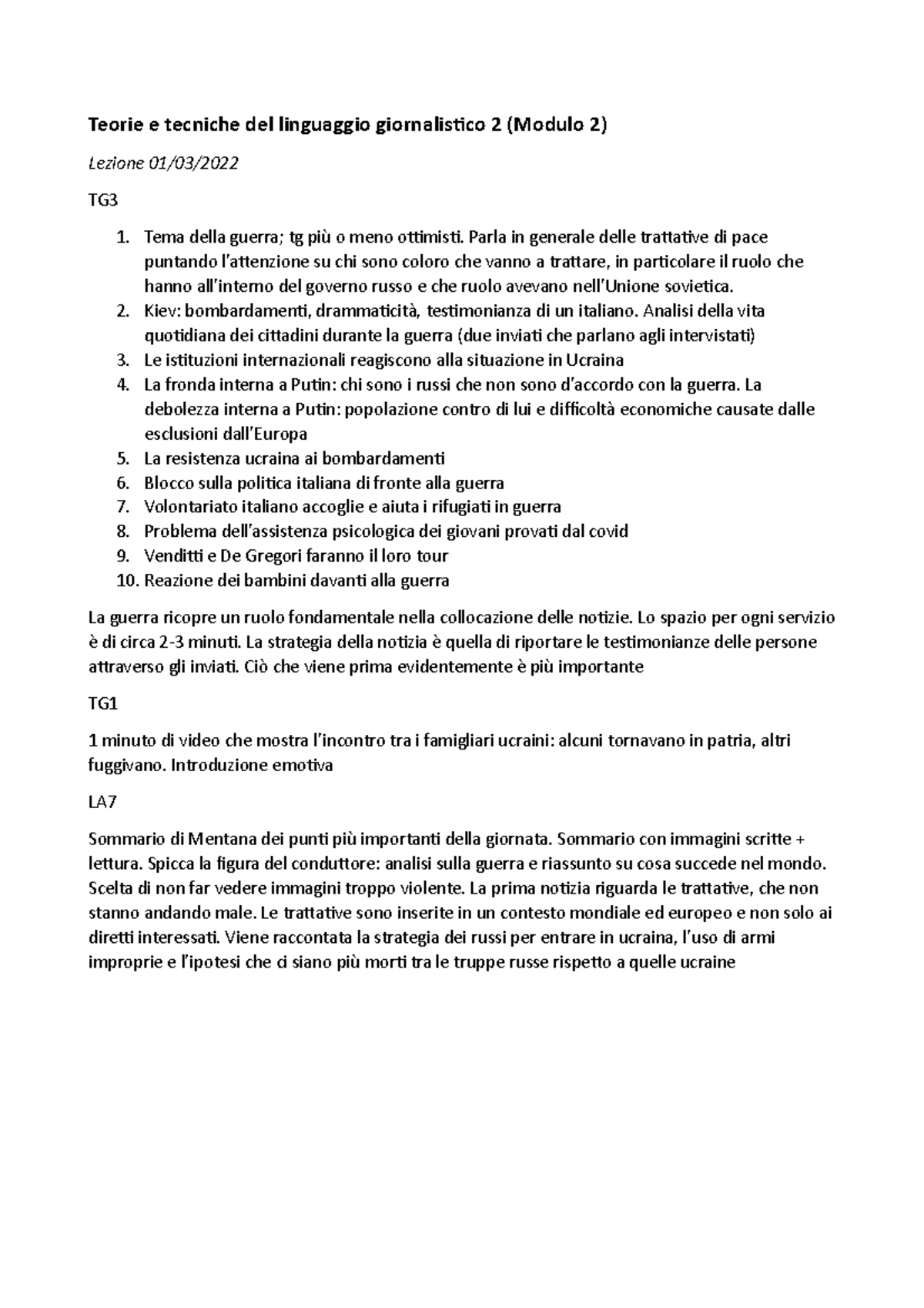 l'atteggiamento tollerante nel linguaggio giornalistico