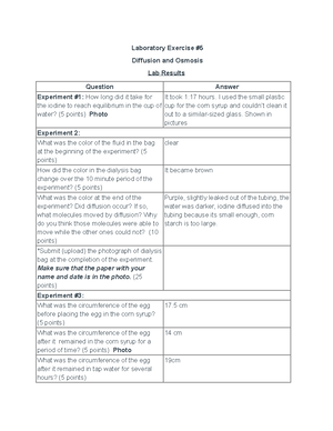 Lab Practical 2 Study Guide - BIOLOGY 101 PRACTICAL #2 REVIEW SHEET Lab ...