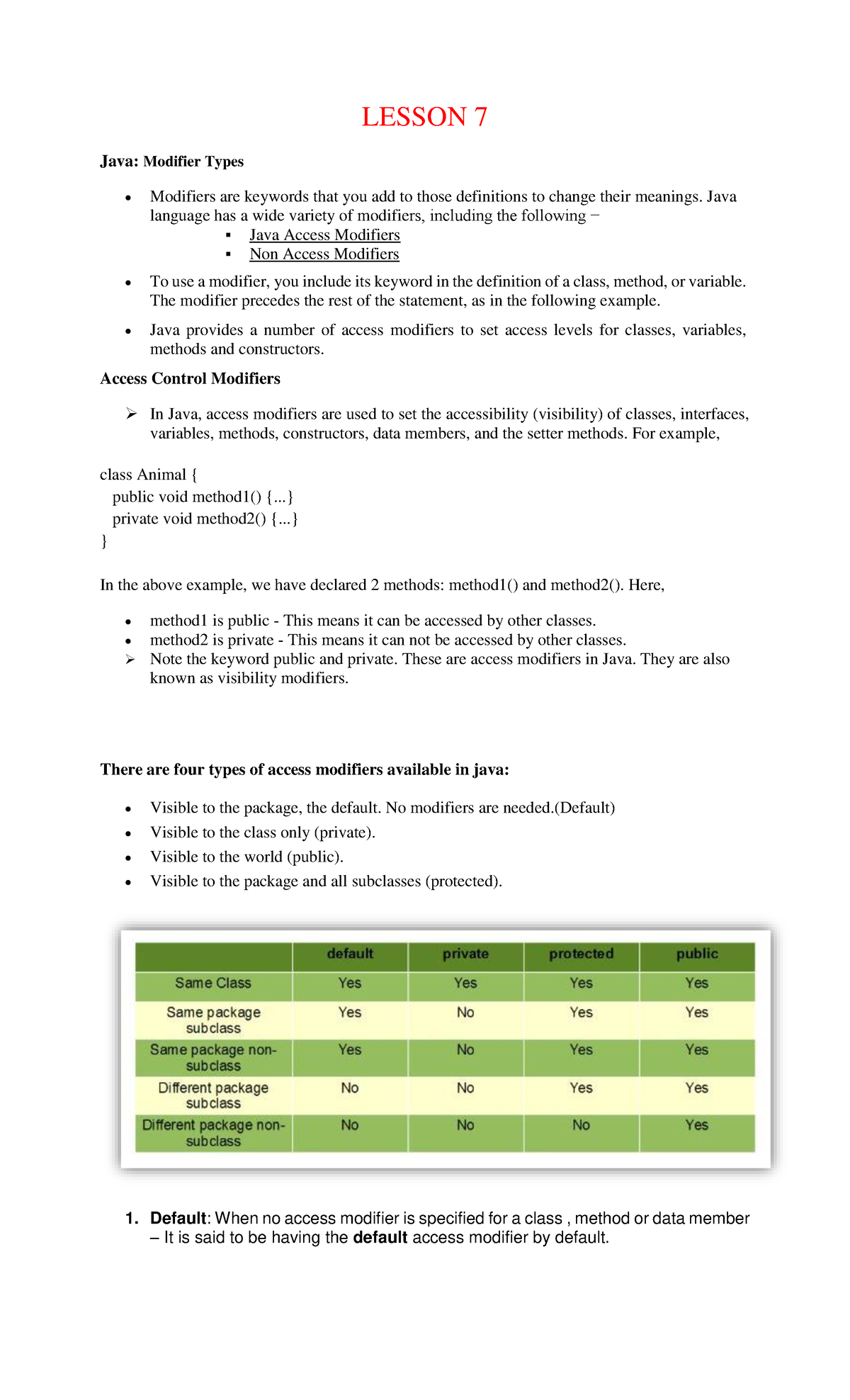 OOP Lesson-7-and-8 - It is all about information technology - LESSON 7 ...