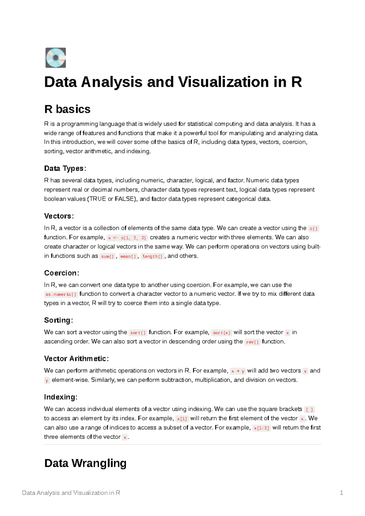 Data Analysis and Visualization in R - It has a wide range of features ...