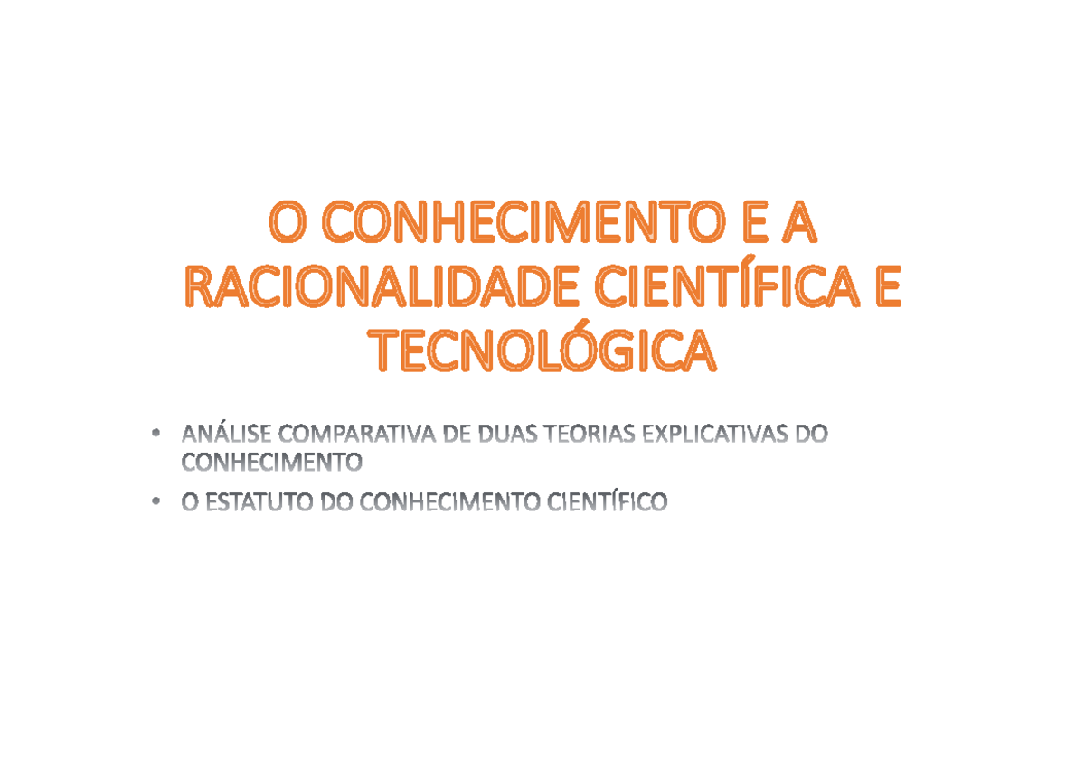 A Possibilidade do Conhecimento - o desafio cético e a resposta ...