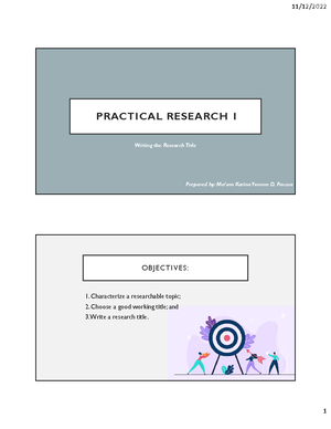 4. Rationale Of The Study - PRACTICAL RESEARCH 1 Rationale Of The Study ...