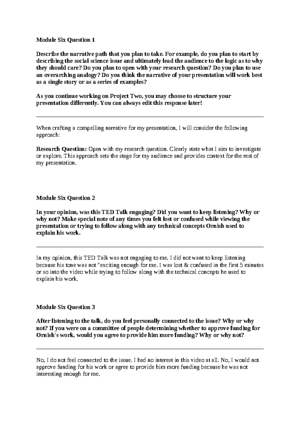 Pamela Ware SCS 200 Short Responses - Module Six Question 1 Describe ...