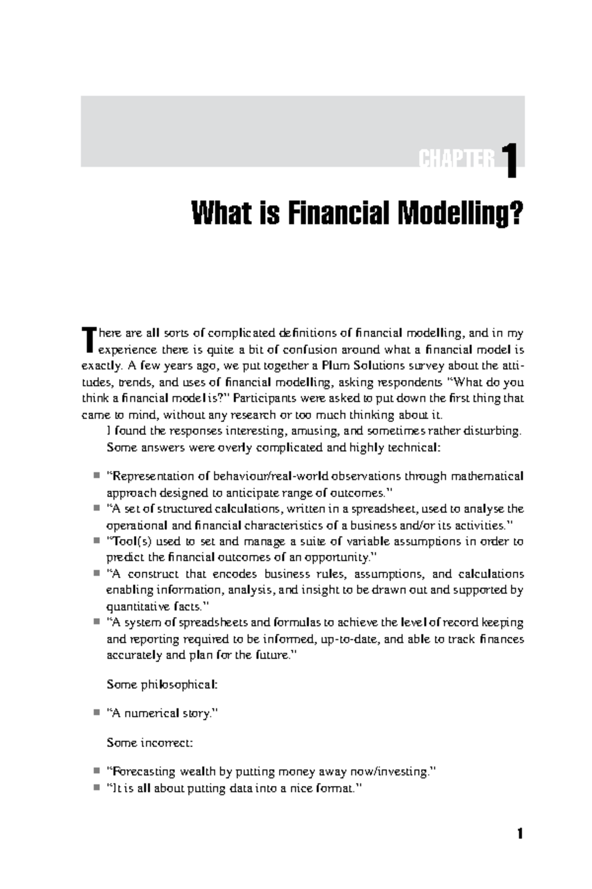 case study on financial modelling