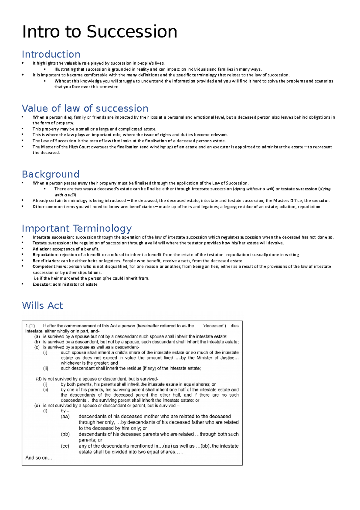 succession law dissertation topics