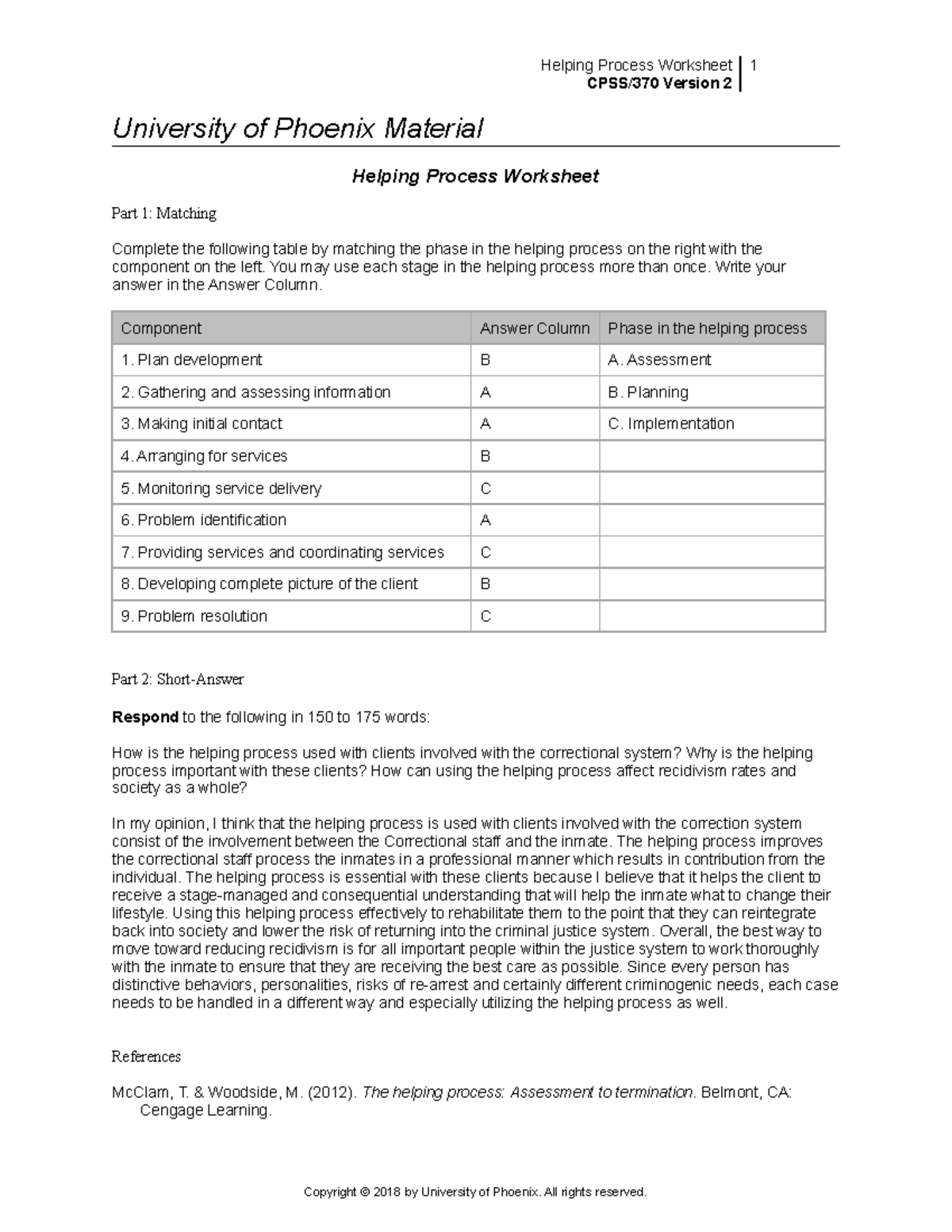 Affordable Care Act Worksheet