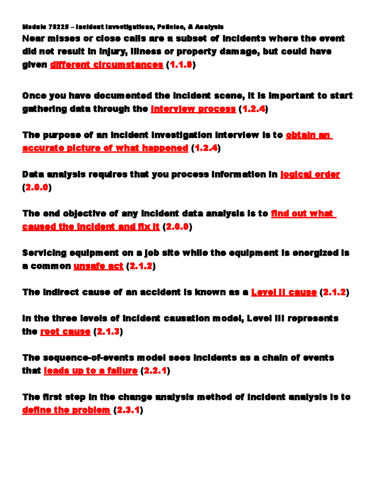 Investigating Incidents: Steps and Level of Investigation