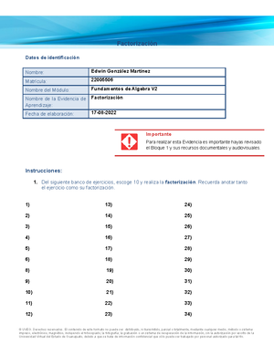 10 Multiplicacion Y Division Con Expresiones Racionales - ©UVEG ...