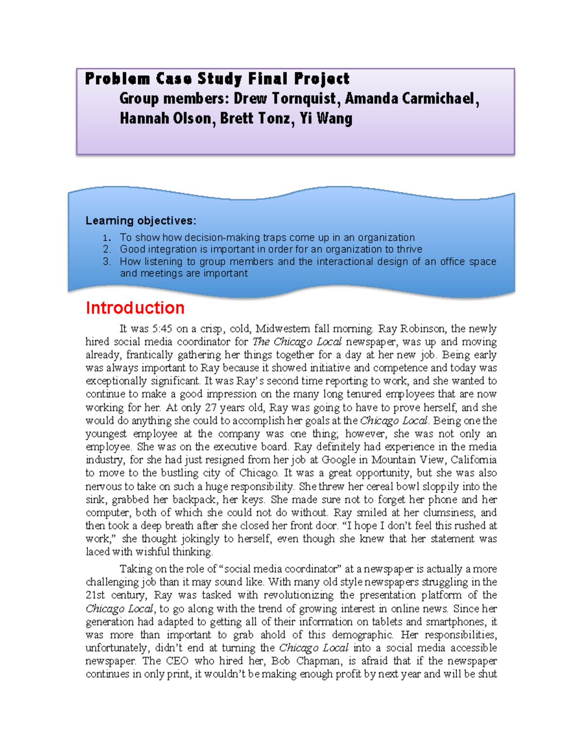 58a1cea271b2b3f2f37b1432f47bedda Examplecasestudies - Problem Case ...