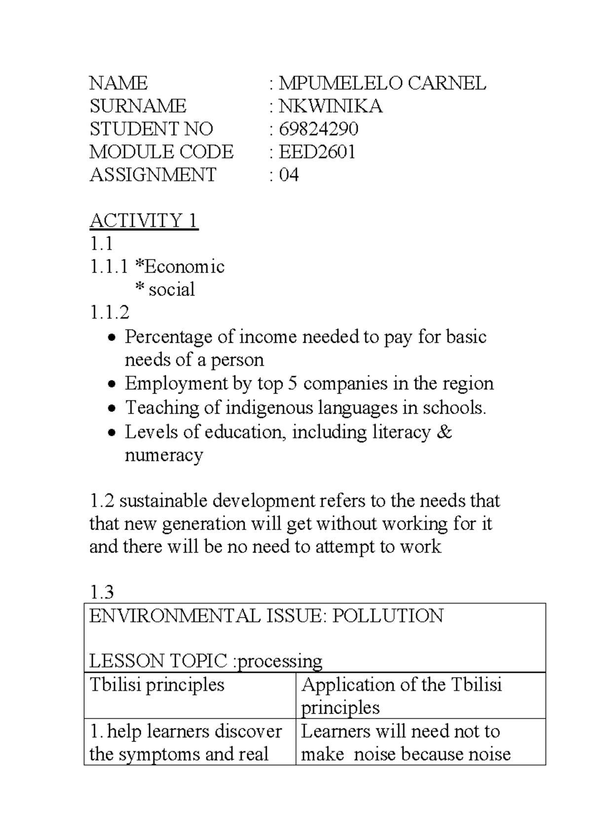 eed2601 assignment 4 answers