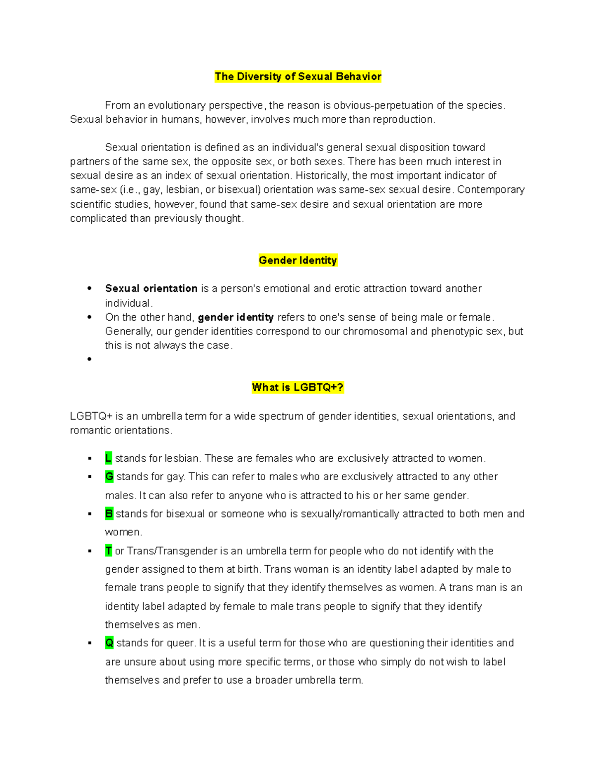 The Diversity Of Sexual Behavior Sexual Behavior In Humans However Involves Much More Than 1761