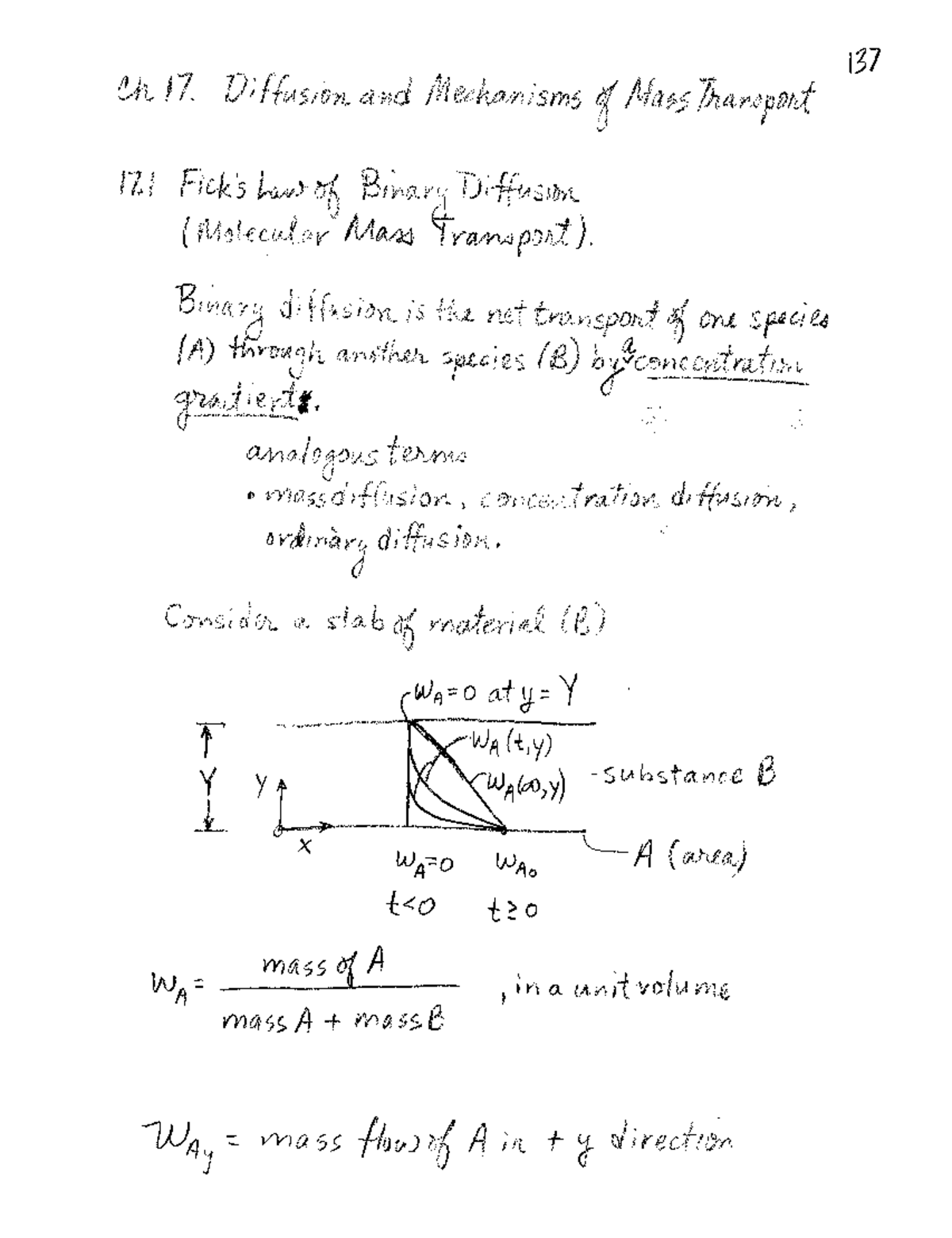 Lecture 28 - mass transfer - Chemical Engineering Lab1 - Studocu