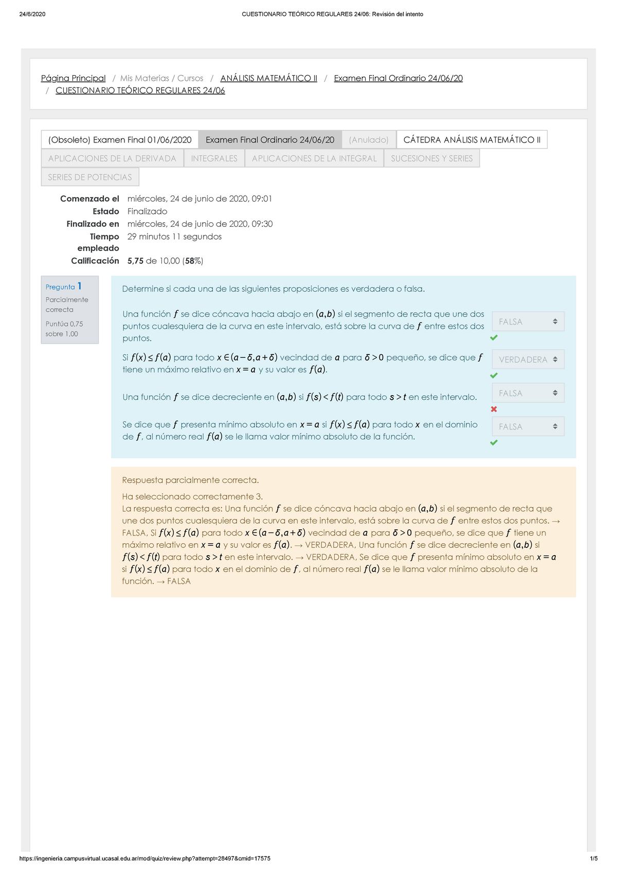 Examen 24 Junio 2020, Preguntas Y Respuestas - Página Principal / Mis ...