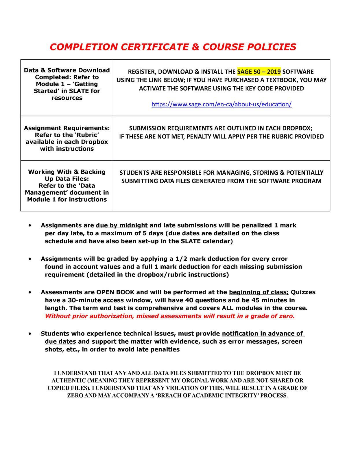 assignment certificate meaning