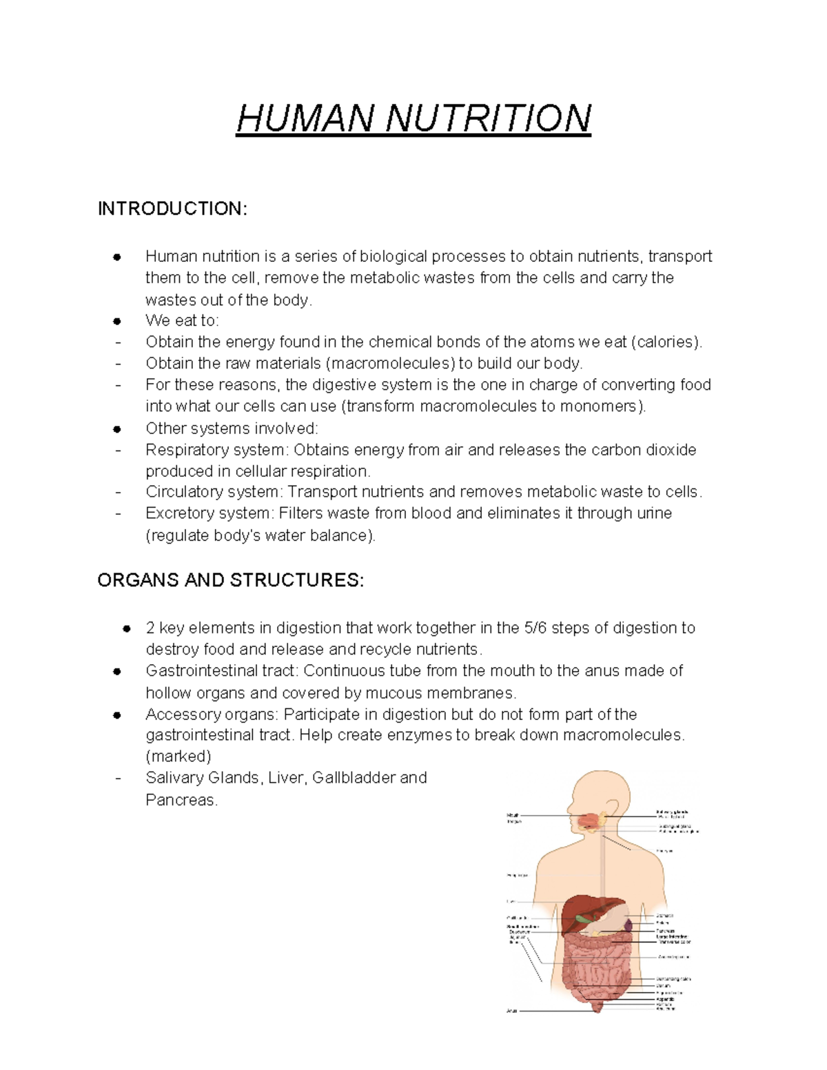 Human Nutrition - HUMAN NUTRITION INTRODUCTION: Human Nutrition Is A ...